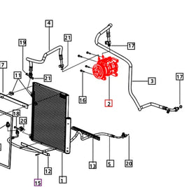 Mahindra Tractor Compressor E006017266D1 Mahindra Direct Parts