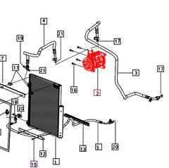 Mahindra Tractor Compressor E006017266D1