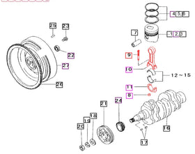 Mahindra Tractor Connecting Rod Assembly 31A1910024 Mahindra