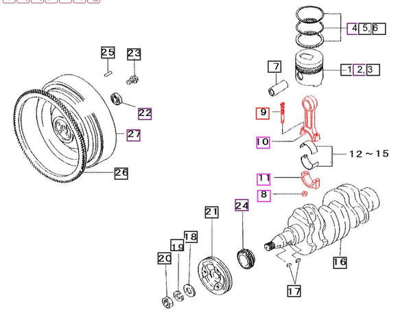 Mahindra Tractor Connecting Rod Assembly 31A1910024 Mahindra