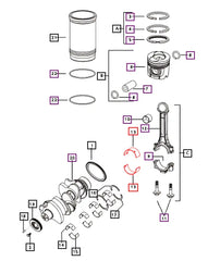 Mahindra Tractor Connecting Rod Bearing 006004886F1