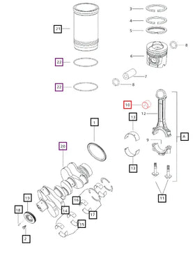 Mahindra Tractor Connecting Rod Bushing 006006803F1 Mahindra