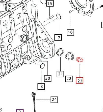 Mahindra Tractor Coolant Plug 006000519F1 Mahindra Direct Parts