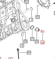 Mahindra Tractor Coolant Plug 006000519F1