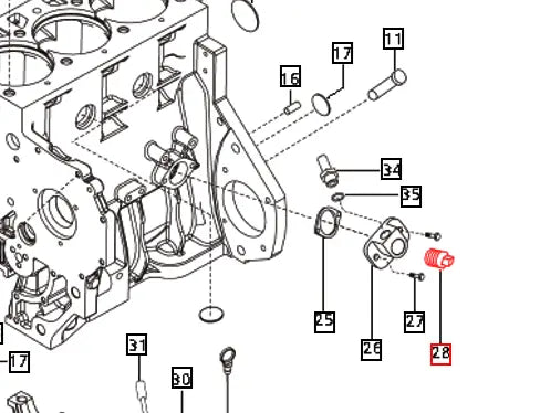 Mahindra Tractor Coolant Plug 006000519F1 Mahindra Direct Parts