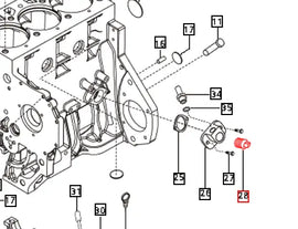 Mahindra Tractor Coolant Plug 006000519F1 Mahindra Direct Parts