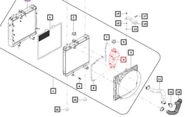 Mahindra Tractor Coolant Reservoir / Tank 008022636N01 Mahindra Direct Parts