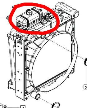 Mahindra Tractor Coolant Tank Reservoir 008014568U91 Mahindra Direct Parts
