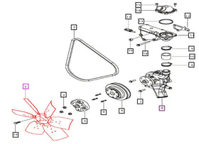Mahindra Tractor Cooling Fan 006000515F1 Mahindra