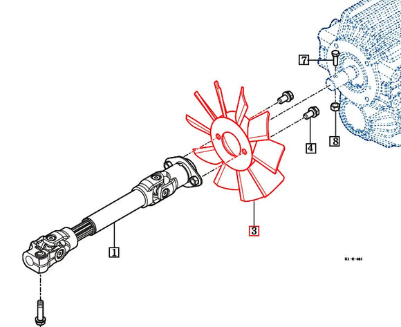 Mahindra Tractor Cooling Fan 11102010010 Mahindra Direct Parts