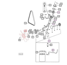 Mahindra Tractor Cooling Fan 18991030790 Mahindra Direct Parts