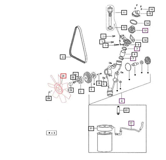 Mahindra Tractor Cooling Fan 18991030790 Mahindra Direct Parts