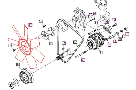 Mahindra Tractor Cooling Fan Mahindra Direct Parts