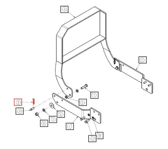 Mahindra Tractor Cotter Pin 3x25L ANSPD03025 Mahindra Direct Parts