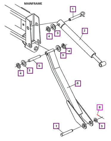 Mahindra Tractor Cotter Pin ATI1614 Mahindra Direct Parts