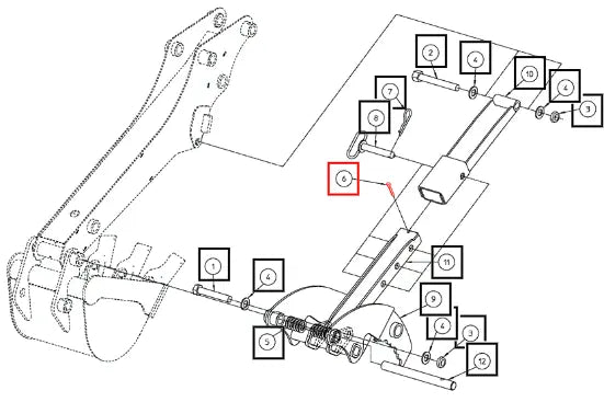 Mahindra Tractor Cotter Pin, 1/4 X 1-1/2 AME008602 Mahindra Direct Parts