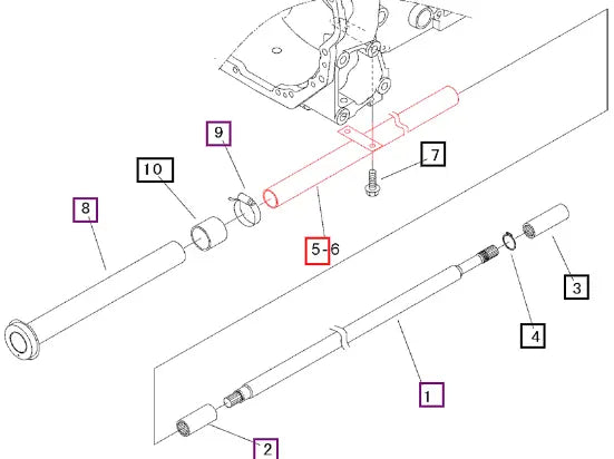Mahindra Tractor Cover A, Shaft 19571904AG0 Mahindra Direct Parts