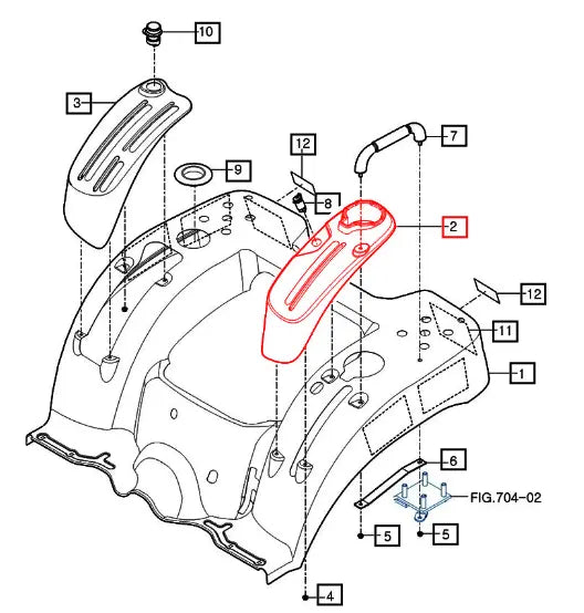 Mahindra Tractor Cover Comp , Lh/lever 11616082100 Mahindra Direct Parts