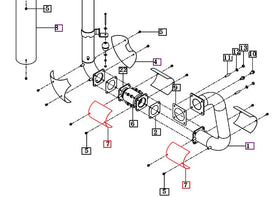 Mahindra Tractor Cover - Exhaust Pipe 15891062221GB Mahindra Direct Parts