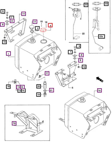 Mahindra Tractor Cover Fuel 005554316R1 Mahindra Direct Parts