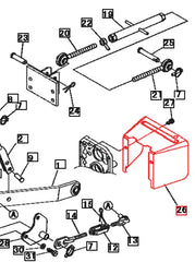 Mahindra Tractor Cover - PTO 19633034BR1