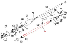 Mahindra Tractor Cover - PTO Shaft 19452951AG0 Mahindra Direct Parts