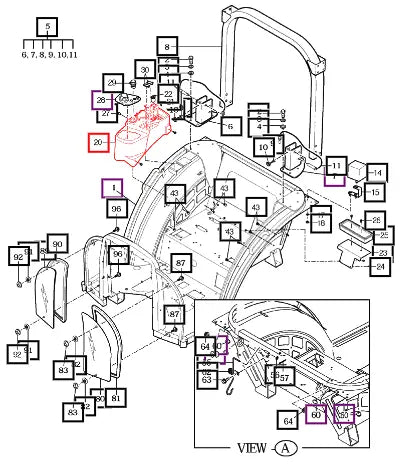 Mahindra Tractor Cover , Upr/lever 11437077200NG Mahindra Direct Parts
