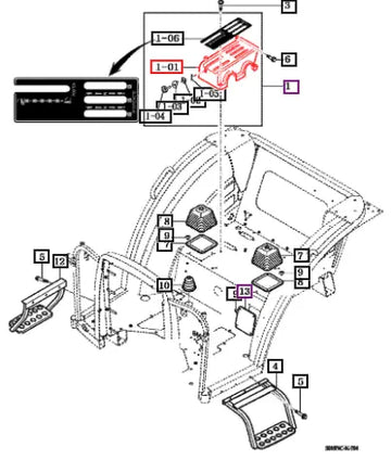 Mahindra Tractor Cover, Lever 14527095411 Mahindra Direct Parts