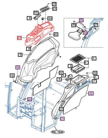 Mahindra Tractor Cover, Lever 15807663050 Mahindra Direct Parts