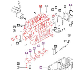 (Limited Availability) Mahindra Tractor Crankcase Assembly 006015828D91