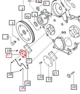 Mahindra Tractor Crankcase Front Cover Housing Bearing 006003610F1 Mahindra Direct Parts