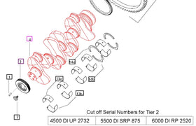 Mahindra Tractor Crankshaft 006017191C1 Mahindra Direct Parts
