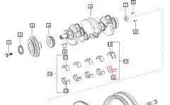 Mahindra Tractor Crankshaft Bearing Rear Bottom 000022156RD