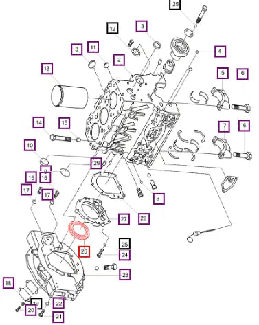 Mahindra Tractor Crankshaft Seal 1002070DAA01 Mahindra Direct Parts