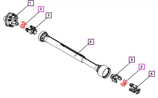 Mahindra Tractor Cross And Bearing Kit L1005000572 Mahindra Direct Parts