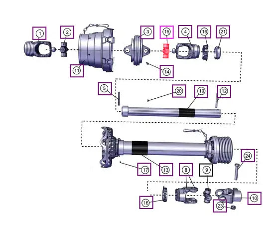 Mahindra Tractor Cross Bearing Kit L1002000152 Mahindra Direct Parts
