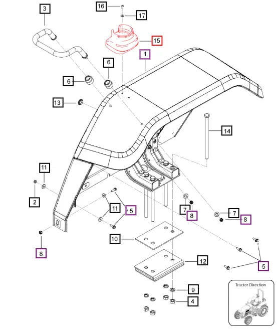 Mahindra Tractor Cup Holder 007653194V01 Mahindra