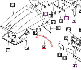 Mahindra Tractor Cushion - Hood 10382631000 Mahindra Direct Parts
