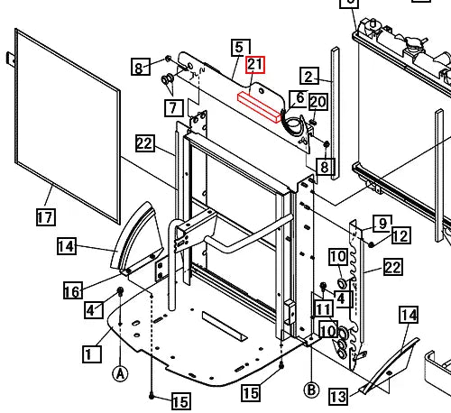 Mahindra Tractor Cushion - Radiator 26040563000 Mahindra Direct Parts