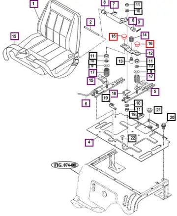 Mahindra Tractor Cushion, Rubber 14726110301 Mahindra Direct Parts