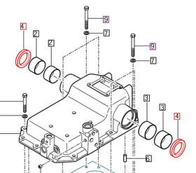 Mahindra Tractor Cylinder Case Seal V7441608212 Mahindra Direct Parts