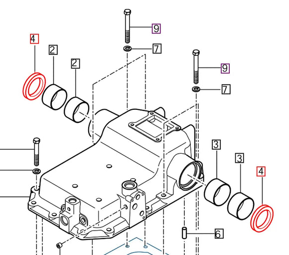 Mahindra Tractor Cylinder Case Seal V7441608212 Mahindra Direct Parts