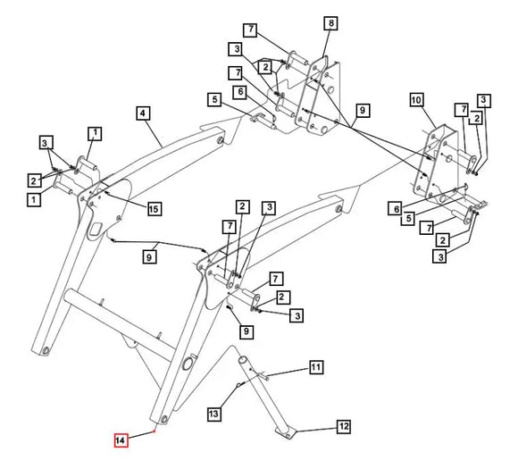Mahindra Tractor Cylinder Grease Fitting KMW05301038 Mahindra Direct Parts