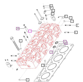 Mahindra Tractor Cylinder Head 000020780E05 Mahindra Direct Parts