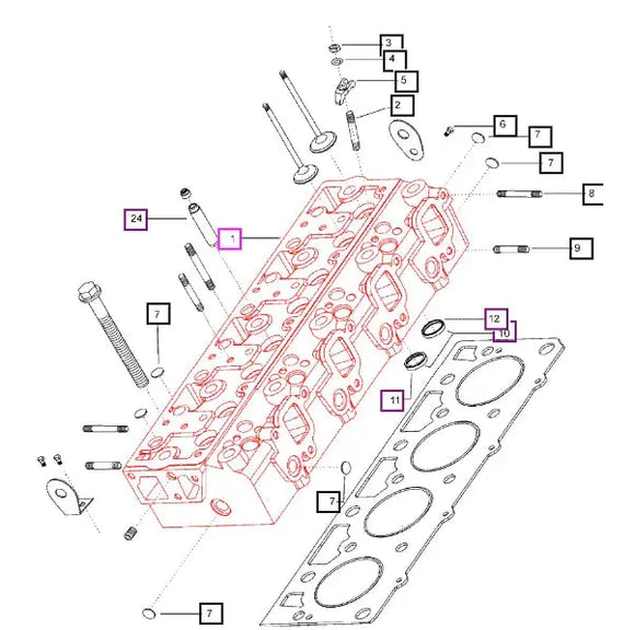 Mahindra Tractor Cylinder Head 000020780E05 Mahindra Direct Parts