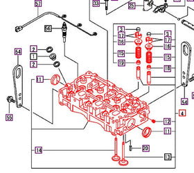 Mahindra Tractor Cylinder Head 119C1011740- Mahindra