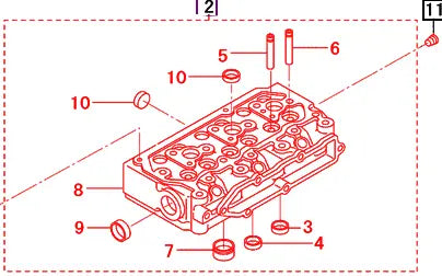 Mahindra Tractor Cylinder Head 31B01-13042 Mahindra