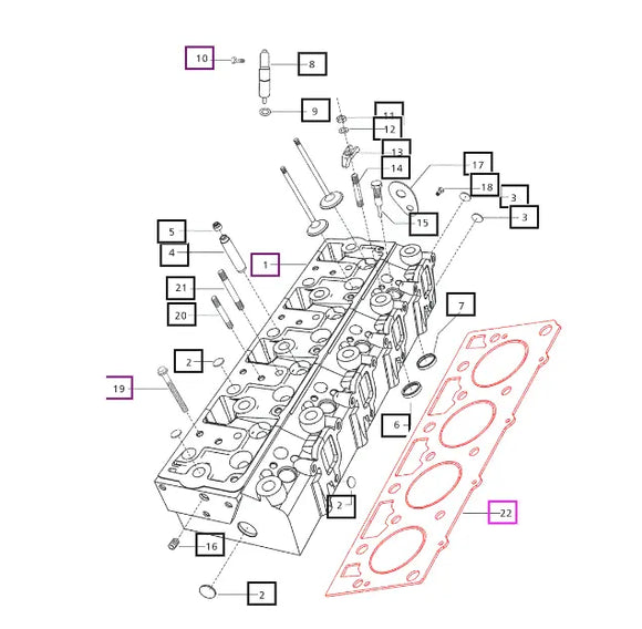 Mahindra Tractor Cylinder Head Gasket 006000798F2 Mahindra