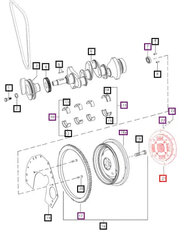 Mahindra Tractor Damper Clutch E006508985D1 Mahindra Direct Parts