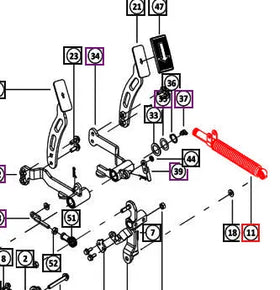 Mahindra Tractor Damper - HST Pedal 008021471N91 Mahindra Direct Parts